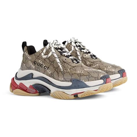 gucci x balenciaga the hacker project triple s beige|Gucci X Balenciaga the hacker project.